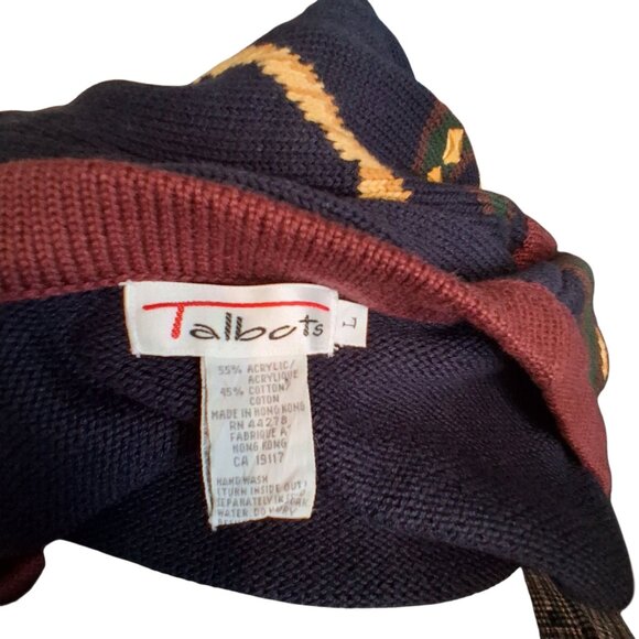 Talbots vintage sweater vest womens Large Equestrian - Picture 4 of 4